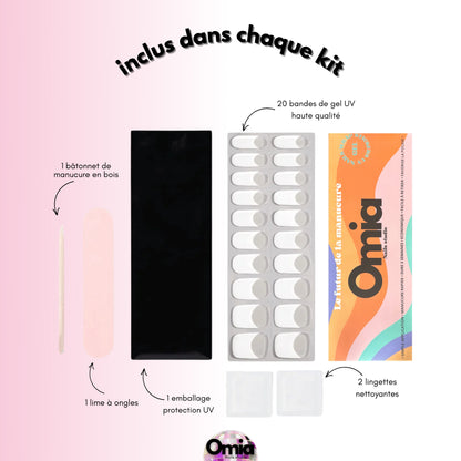 Stickers Gel UV Omia Nails™ Red Flowers