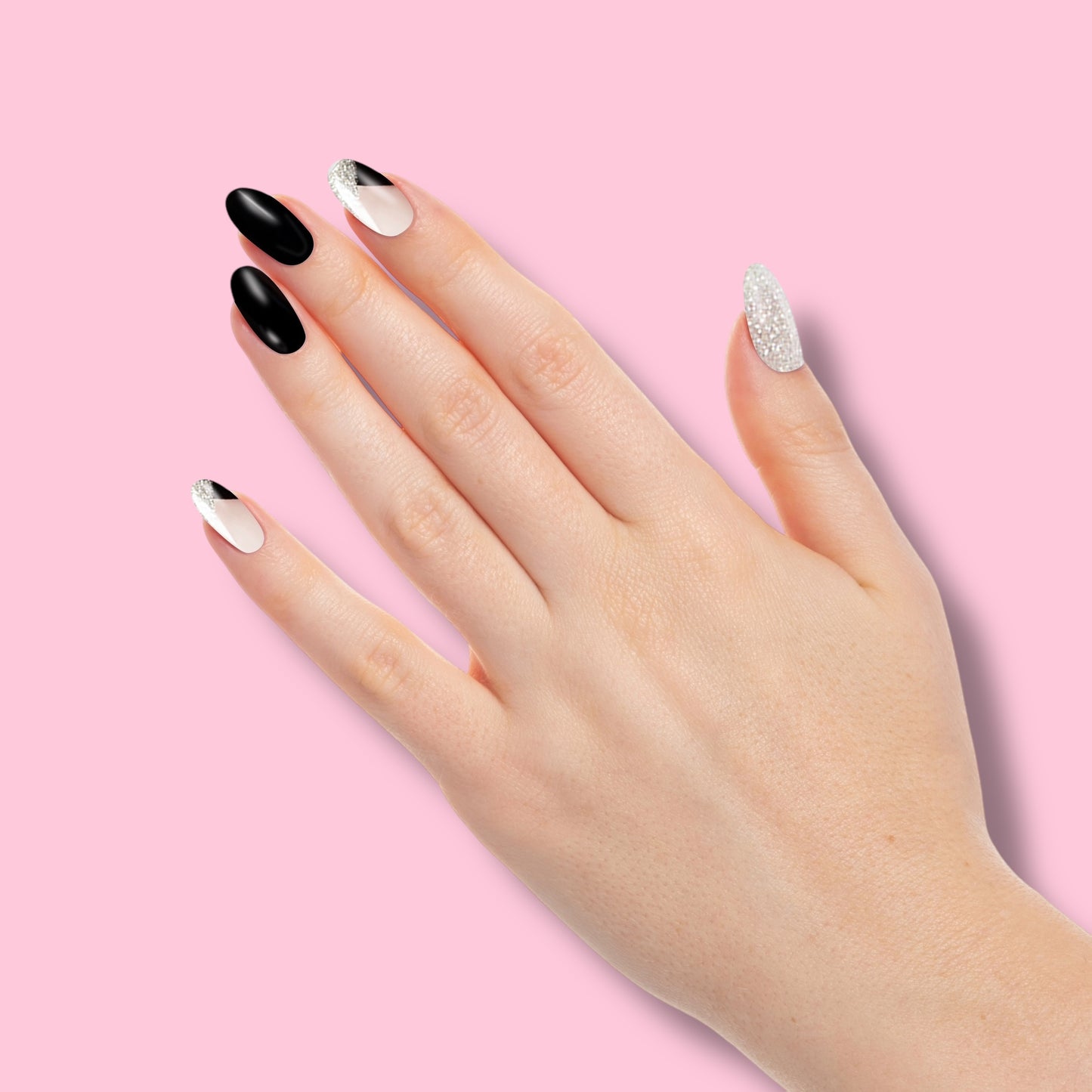 Stickers Gel UV Omia Nails™ Black & Silver