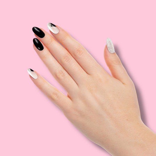 Stickers Gel UV Omia Nails™ Black & Silver