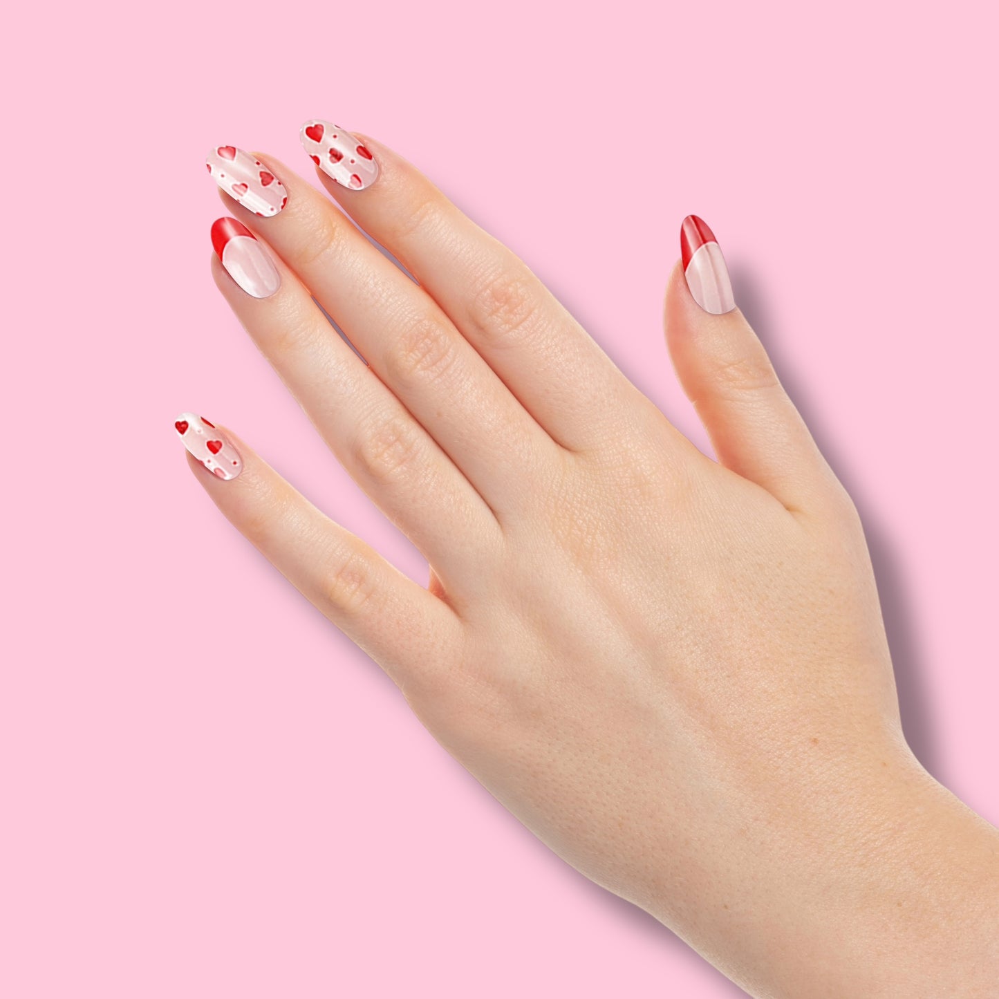 Stickers Gel UV Omia Nails™ Valentin's French