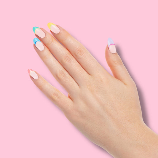 Stickers Gel UV Omia Nails™ French Rainbow